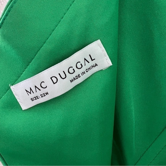 NEW $498 MAC DUGGAL 49577 FRONT TWIST KNOT SLEEVELESS HIGH LOW GOWN SIZE 22 - Picture 14 of 16